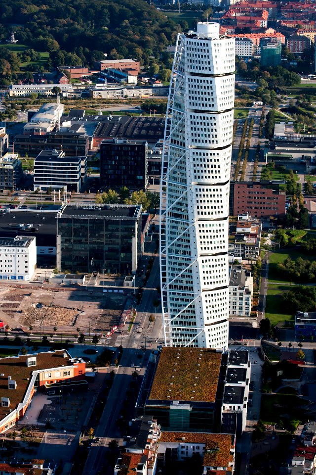 Turning Torso–flygbild 06 september 2014-2