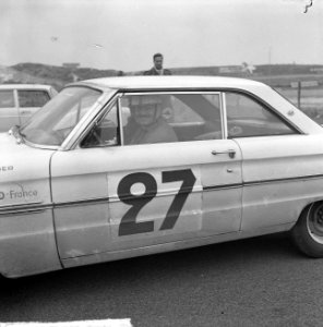 Tulpenrallye 1963 , H Greder - M Delalande (Frankrijk) in een Ford Falcon Spr…, Bestanddeelnr 915-0842