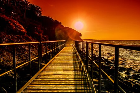 Sunset away sunny