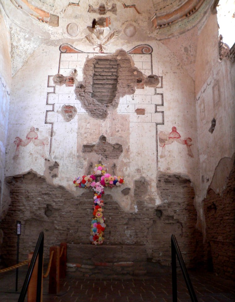 Tumacacori NHP church sanctuary wall