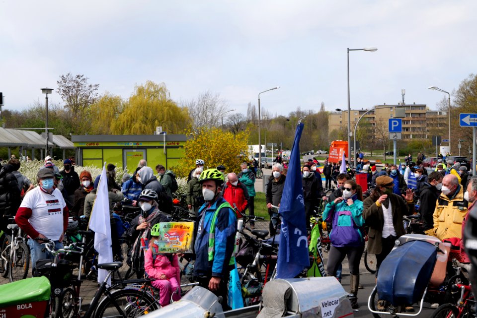 TVO stoppen bicycle demonstration Wuhletal 2021-04-25 12