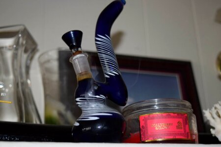 Domestic smoke blue pink