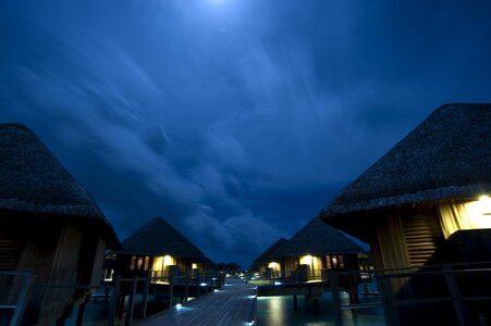 Maldives summer night photo