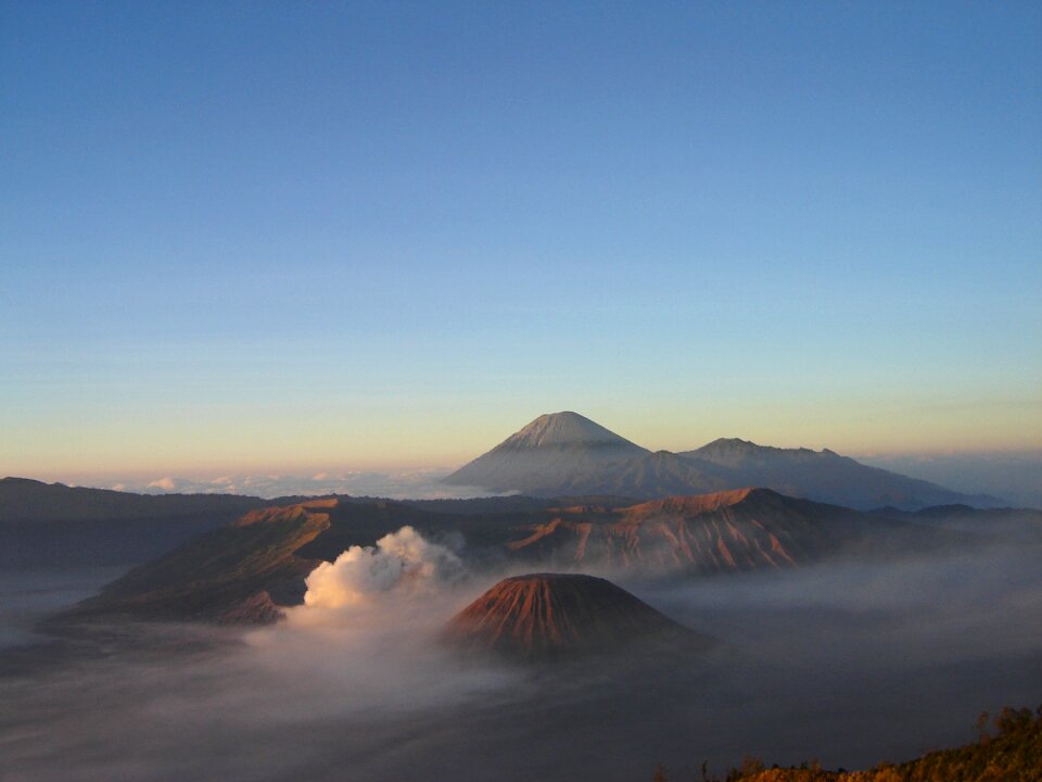 Landscape nature crater photo