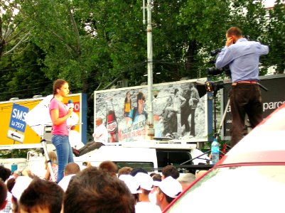 TVR 1 transmisie protest Piaţa Revoluţiei 26-7-12 photo