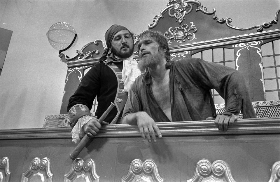 TV-serie De Graaf van Monte Christo van KRO links Hans Boskamp, rechts Wim Me, Bestanddeelnr 923-8827