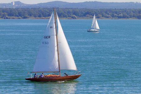 Sailing vessel wind sailboat ride photo