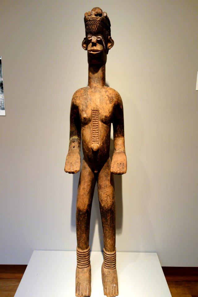 Tutelary Deity or Guardian Figure (alusi), Nigeria, Igbo people, c. 1935, wood, paint - Chazen Museum of Art - DSC01780