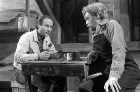 TV-opnamen van Mensen en muizen van John Steinbeck Cor van Rijn en Jan Blaase, Bestanddeelnr 922-0492