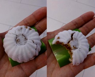 Tutu kueh before after photo