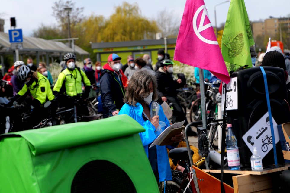TVO stoppen bicycle demonstration Wuhletal 2021-04-25 09