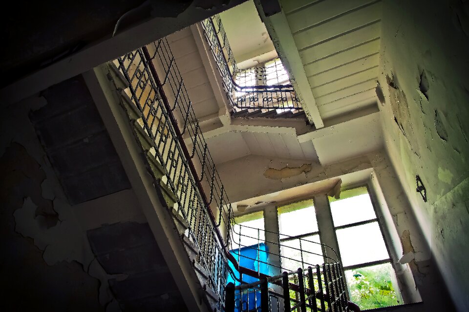 Abandoned ruin building