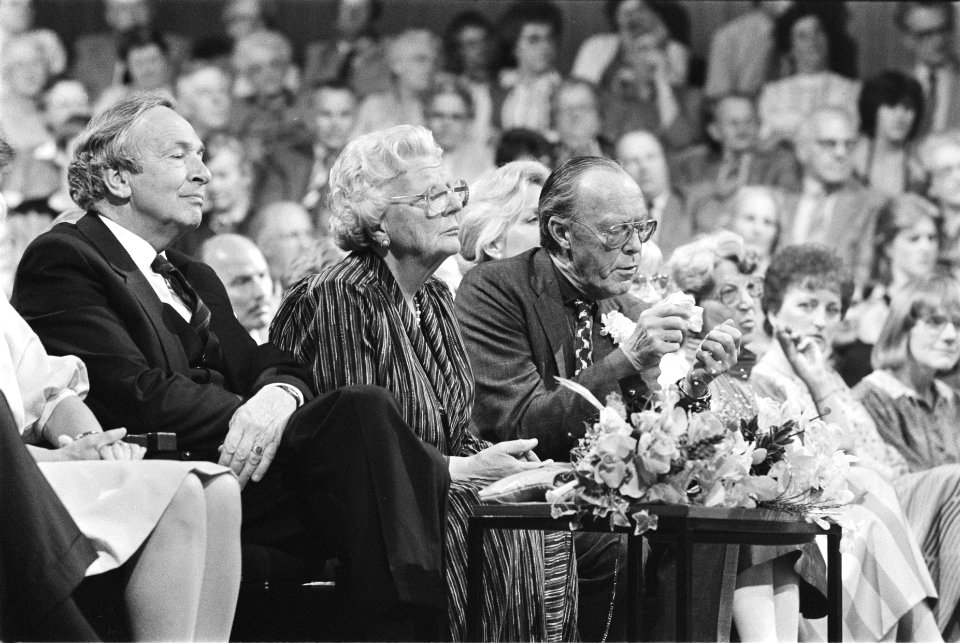 TV-opnamen in 't Spant in Bussum voor het programma 75e verjaardag van Prinses , Bestanddeelnr 932-9438