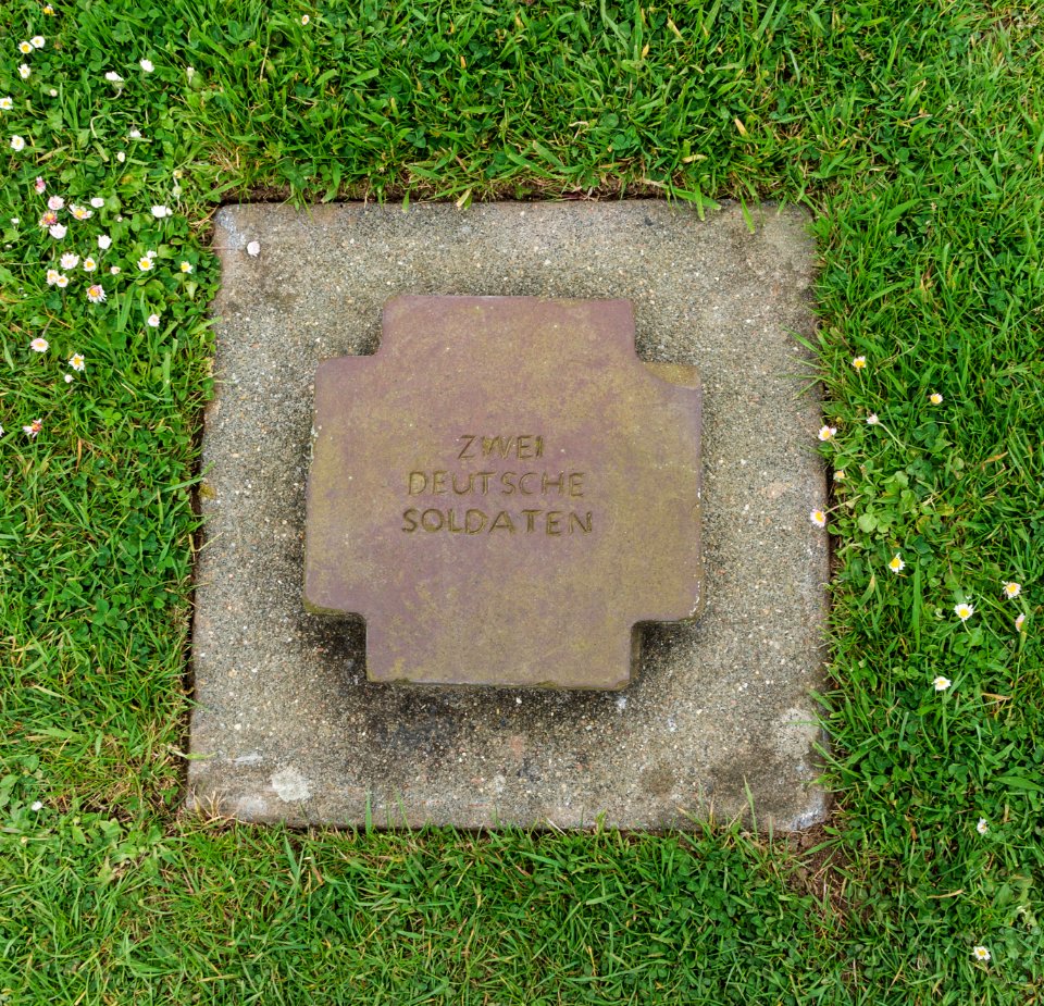 Two german anonymous soldiers grave La Cambe Calvados WWII