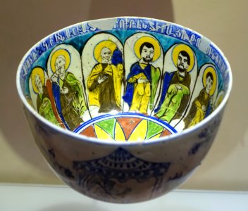 Twelve apostles, Kütahya, Turkey, 1718-1719 AD, glazed ceramic - Cinquantenaire Museum - Brussels, Belgium - DSC09076