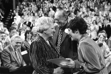 TV-opnamen in 't Spant in Bussum voor het programma 75e verjaardag van Prinses , Bestanddeelnr 932-9435