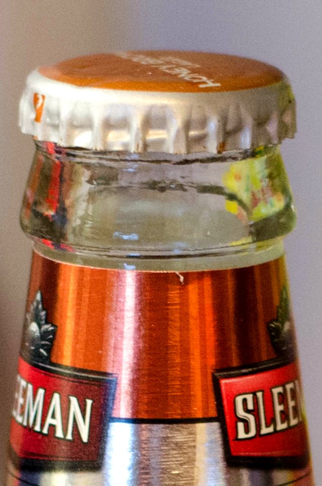 Twist off beer bottle cap, unopened