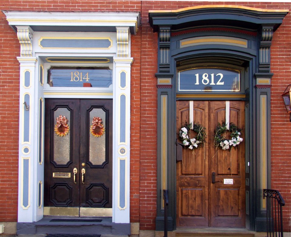 Two Front Doors, South Side, Pittsburgh, 2019-10-05