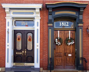 Two Front Doors, South Side, Pittsburgh, 2019-10-05