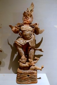 Two Lokapala, 2 of 2, China, first half of Tang dynasty, 619-907 AD, ceramic - Linden-Museum - Stuttgart, Germany - DSC03613