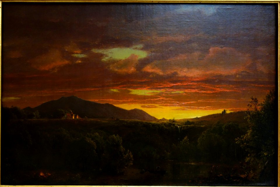 Twilight (Sunset) by Frederic E. Church, 1856, oil on canvas - Albany Institute of History and Art - DSC08132