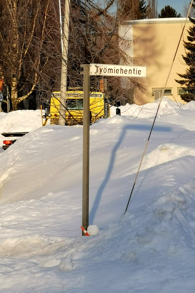 Työmiehentie Muhos 20210226