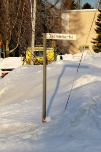 Työmiehentie Muhos 20210226