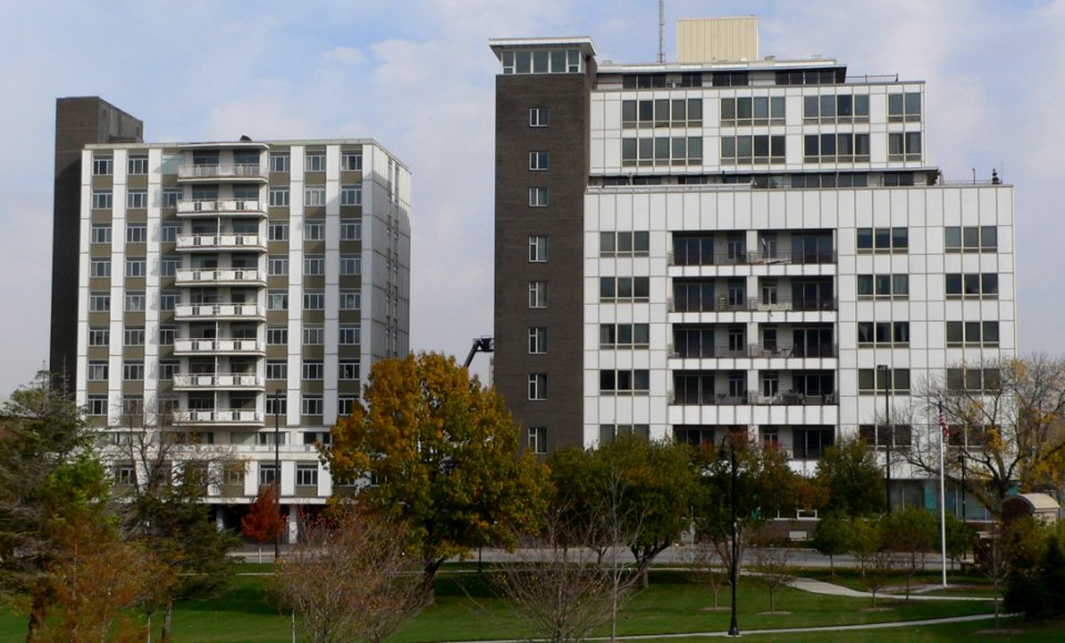 Twin Towers Omaha from W 1