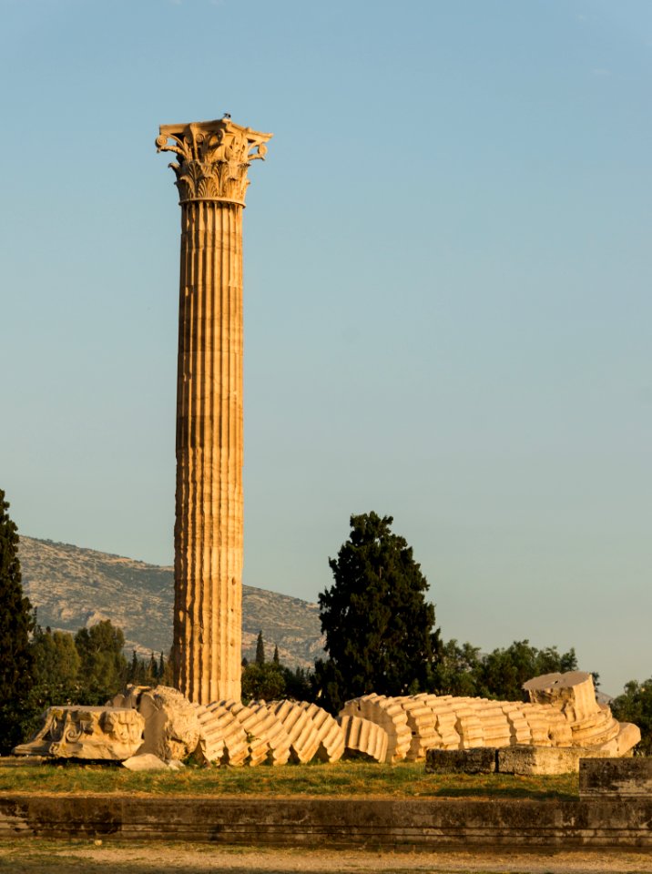 Two columns, Temple of Zeus Olympian, Athens, Greece