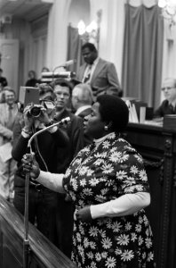 Tweede Kamer onafhankelijkheid Suriname Liesdek-Clarke interrumpeert Nooitmee, Bestanddeelnr 928-2208