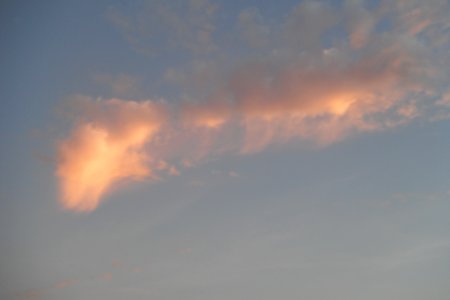 Two clouds in Exmouth WA photo