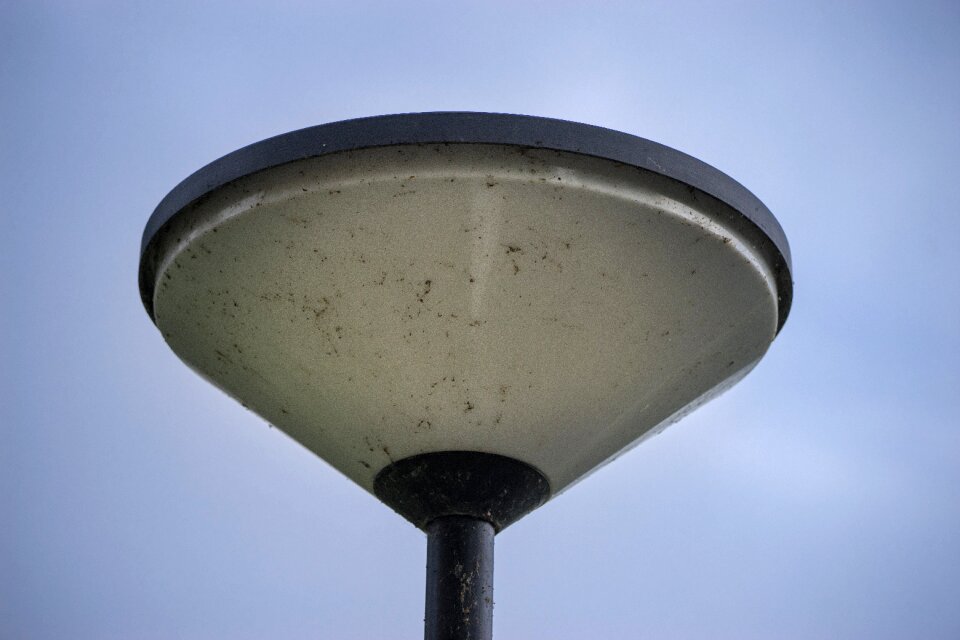 Switched off sidewalk sky