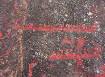Two Dragon Ships at Cobbler's Cliff Backa Brastad