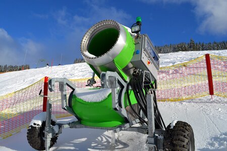Winter skiing snow