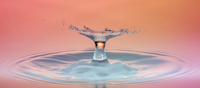 Liquid hochspringender high drop wet