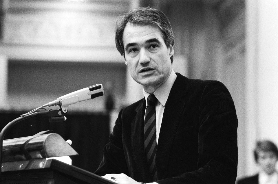 Tweede Kamer debat over uitblijven voorjaarsnota 1982. De Korte (VVD) aan het wo, Bestanddeelnr 932-0511