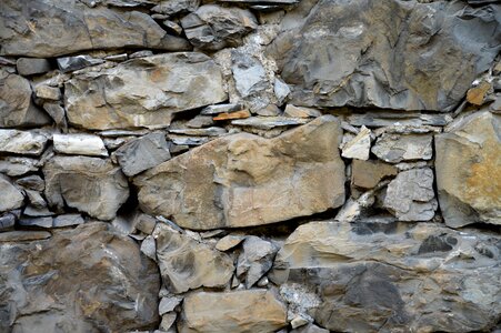 Natural stone wall monument photo