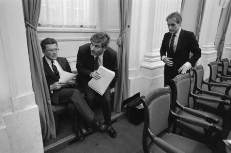 Tweede Kamer debat over voorjaarsoverleg van 2 juni j.l. v.l.n.r. Van Dijk , Lub, Bestanddeelnr 934-0093