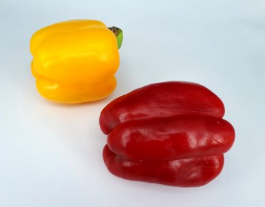 Two bell peppers 2017 A3 photo