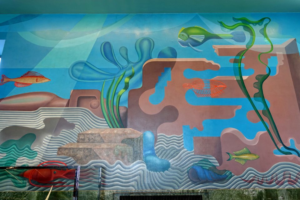 Murals in the Aquatic Park Bathhouse - San Francisco, CA - DSC04100