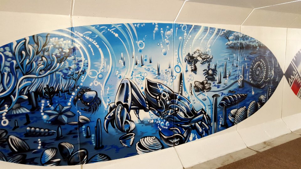 Murals In The Te Atatu Cycle Underpass