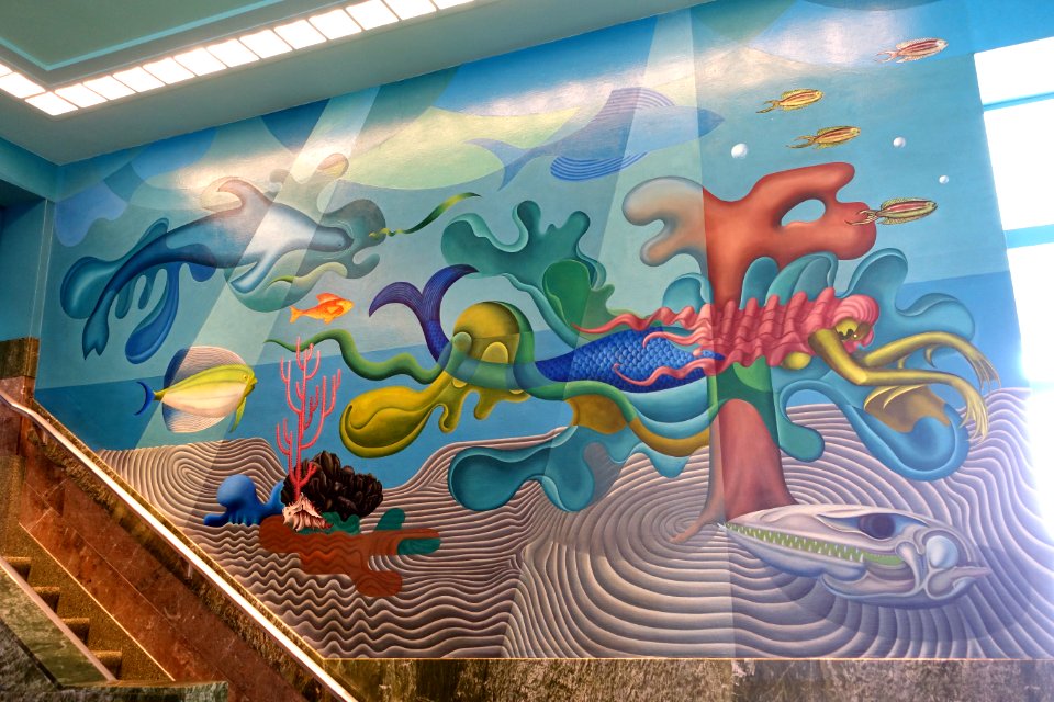 Murals in the Aquatic Park Bathhouse - San Francisco, CA - DSC04104