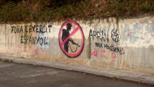 Mural Arran - Fora exèrcit espanyol del Baix Montseny