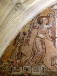 Mural in Despenser chantry, Tewkesbury Abbey 02