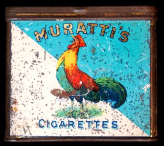 Muratti Chantecler cigarettes tin, front