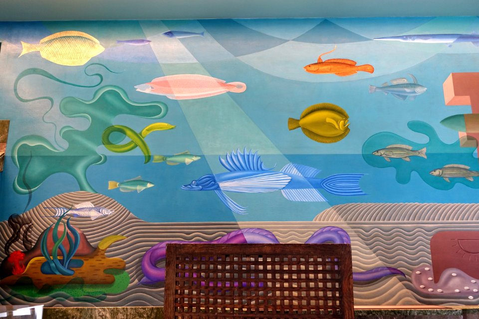 Murals in the Aquatic Park Bathhouse - San Francisco, CA - DSC04098