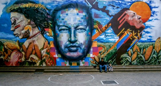 Mural de Chavez y su Asunción al cielo