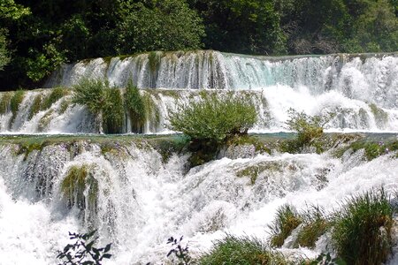 Nature cascades river