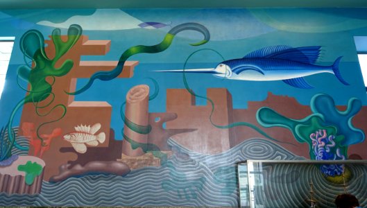 Murals in the Aquatic Park Bathhouse - San Francisco, CA - DSC04101