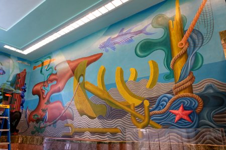Murals in the Aquatic Park Bathhouse - San Francisco, CA - DSC04106